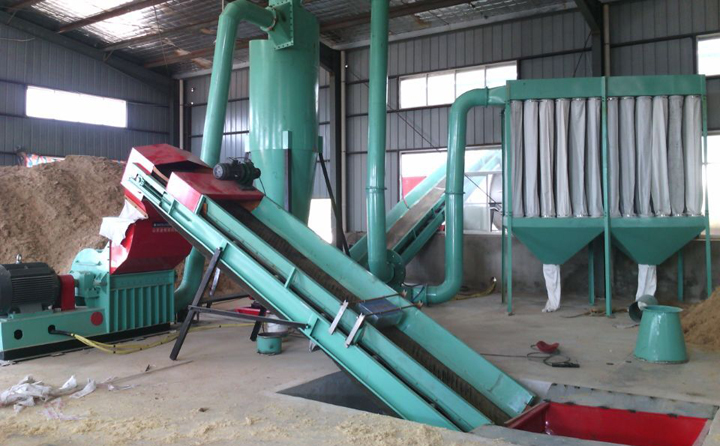 玉米秸稈顆粒機(jī)生產(chǎn)線現(xiàn)場 玉米秸稈顆粒機(jī)生產(chǎn)線現(xiàn)場