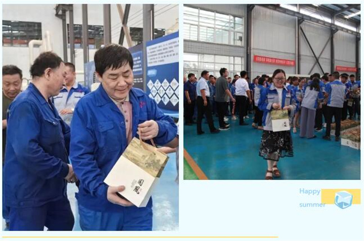 隨著炎炎夏日的來臨，近期氣溫逐步攀升，為切實(shí)做好夏季防暑降溫工作，保障員工的身體健康，7月17日下午，山東金格瑞開展“您戰(zhàn)高溫助振興 我送清涼鼓干勁”--夏送清涼主題活動，給所有的員工送上了防暑降溫茶，用愛心給這個炎夏降溫。.jpg